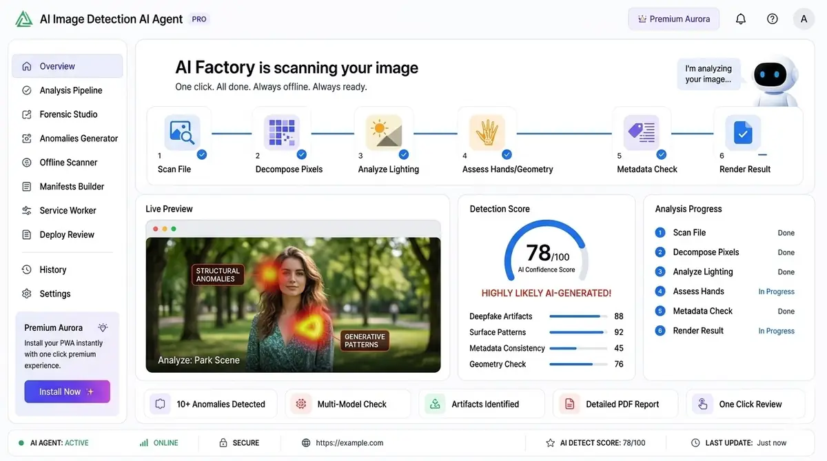 AI UX learning — example of the AI tool dashboard software